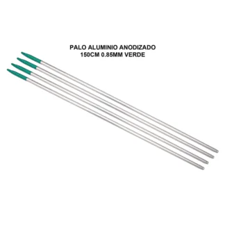 Palo aluminio anodizado verde
