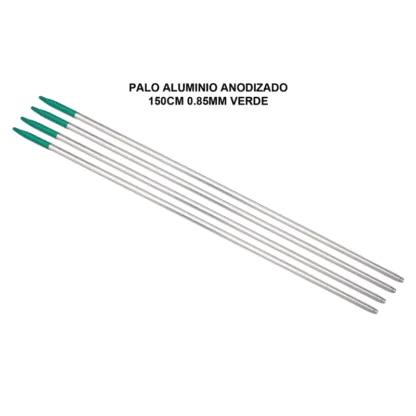 Palo aluminio anodizado verde