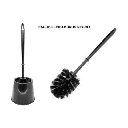 Escobillero para baños kukus negro pamex